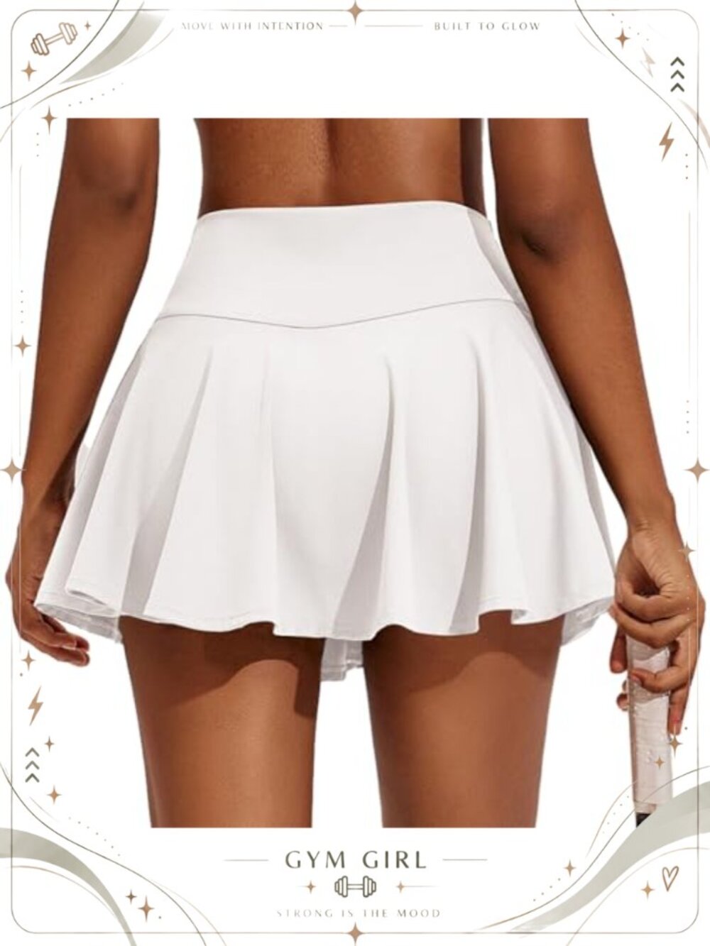 Pleated Tennis Skort with Pockets High Waisted Athletic Skirt for Golf Workout